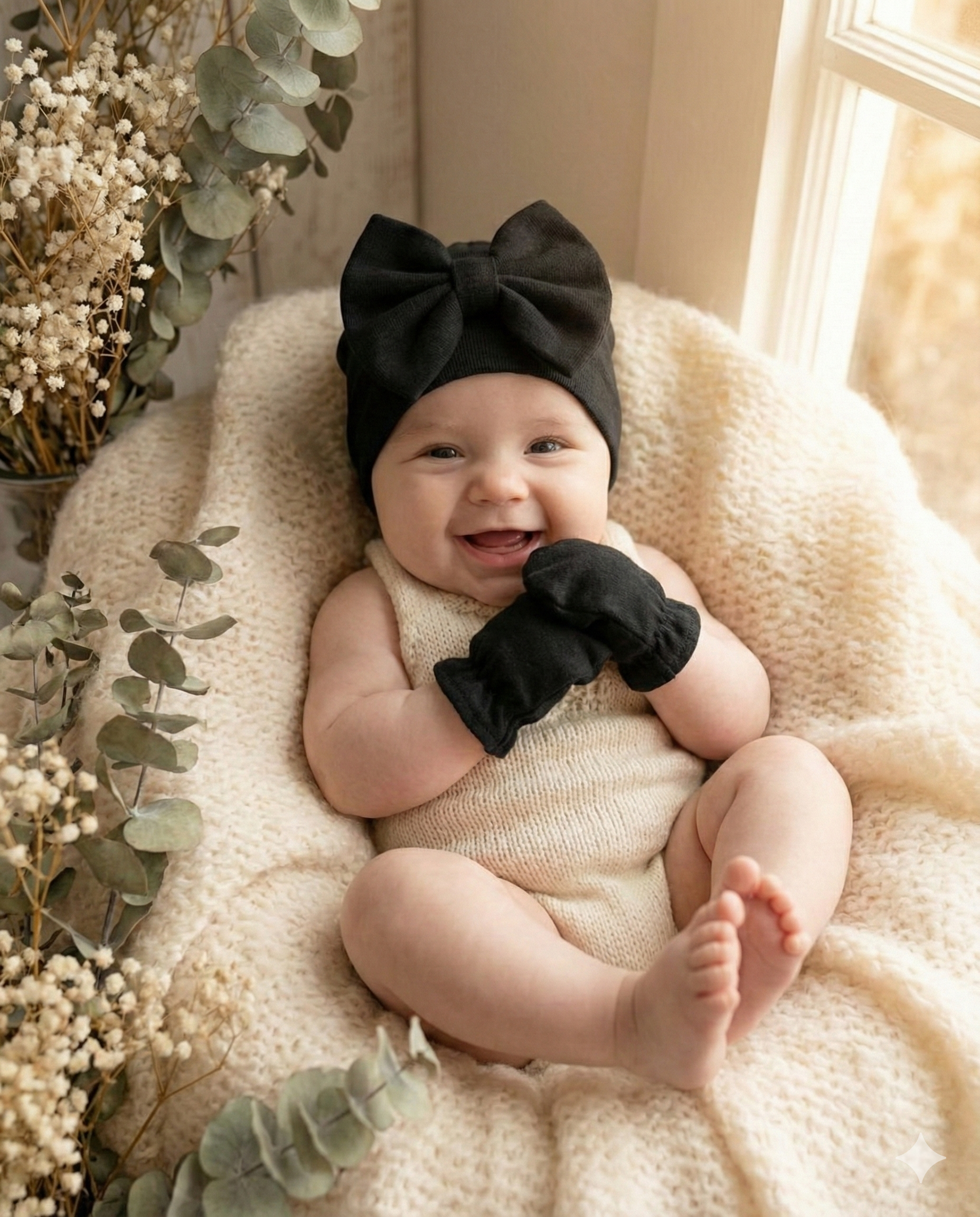 4 Sets Sara Headbands and Gloves